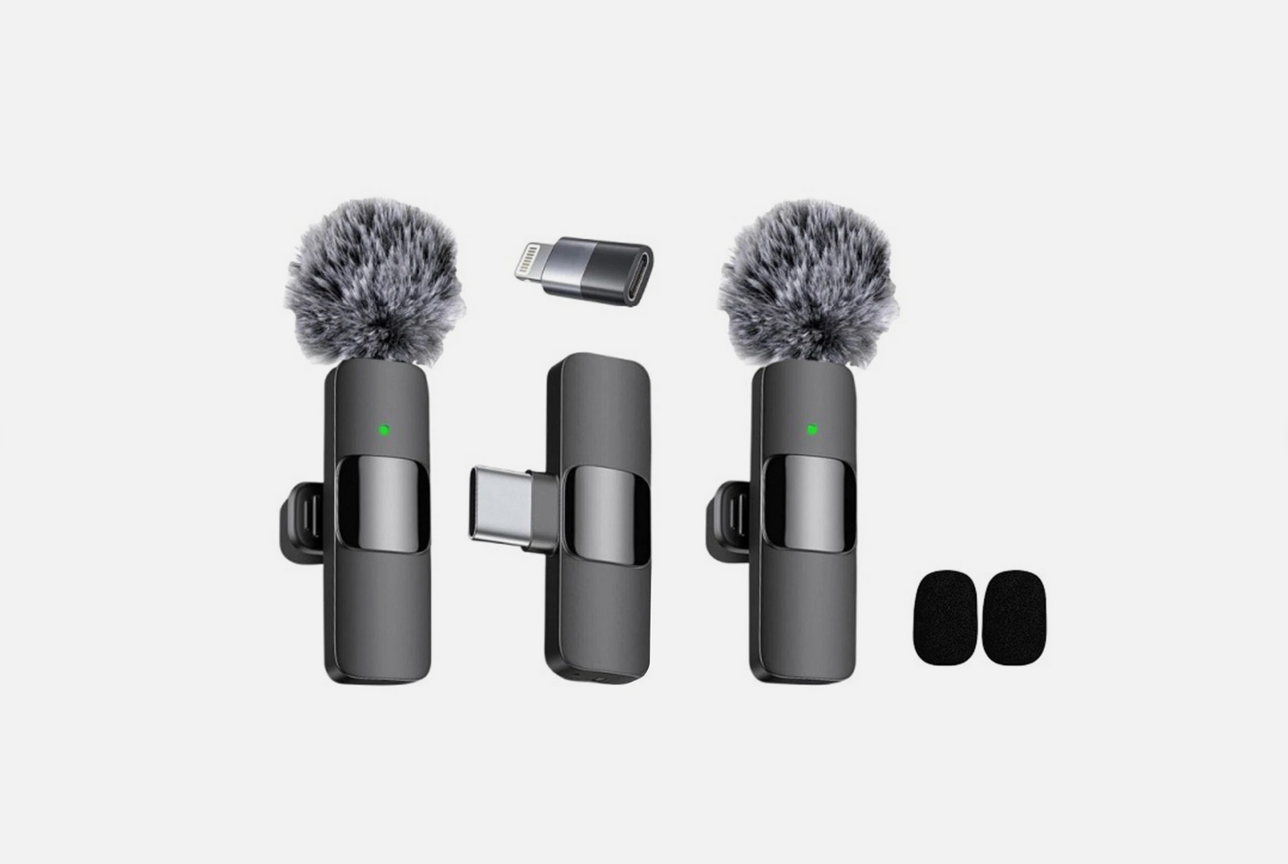 Lavalier Microphone Wireless Audio Video Recording Mini Mic for Android/Iphone