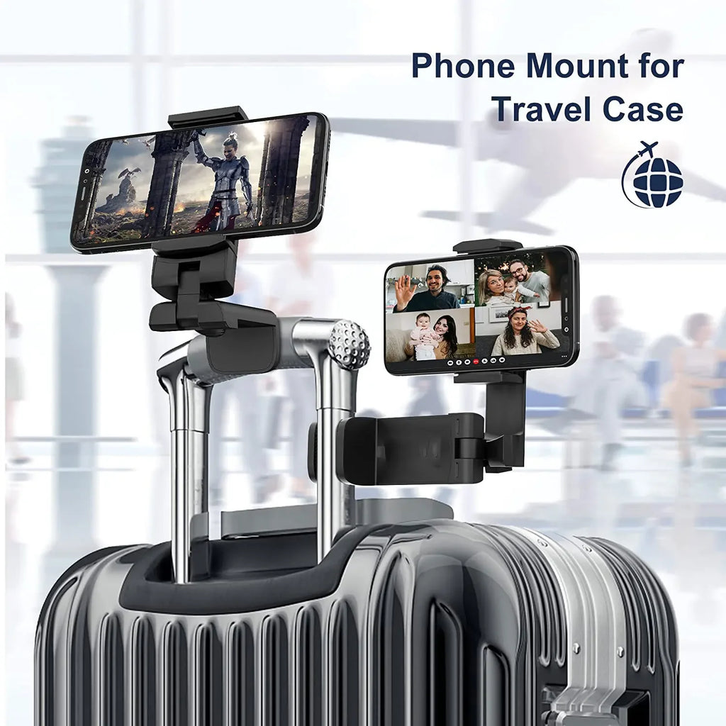 Airplane Mobile Phone Holder Travel Portable Phone Mount Flight Seat Desk Selfie Holding 360° Rotating Collapsable Lazy Stands