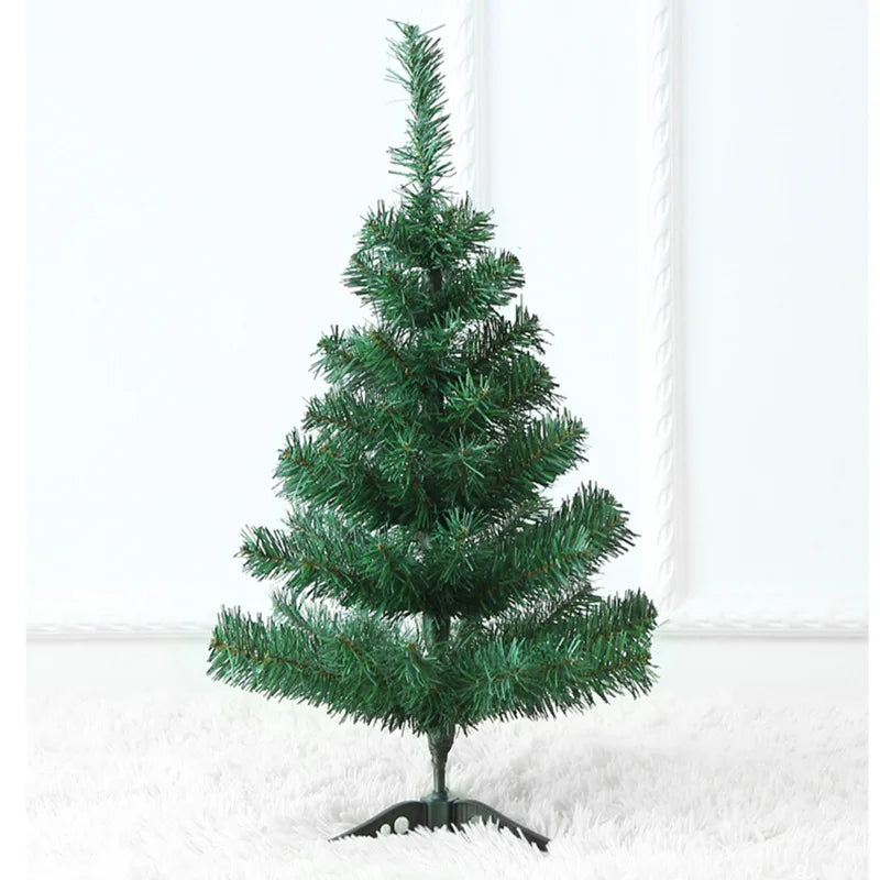 60Cm Christmas Tree Christmas Decoration PVC Small Tree Home Supplie Christmas Green Pink White Snow Desktop Decoration Ornament