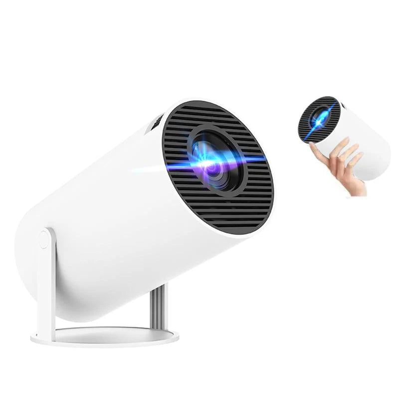 Portable Android WiFi and Bluetooth-Compatible 4K Projector